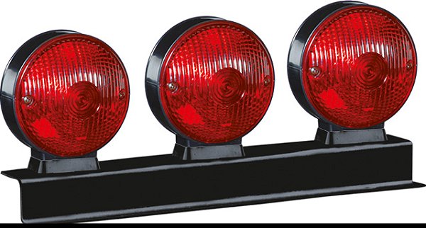 Lanterna Frontal Três Marias Vermelha - Sinalsul 3 Foguinhos