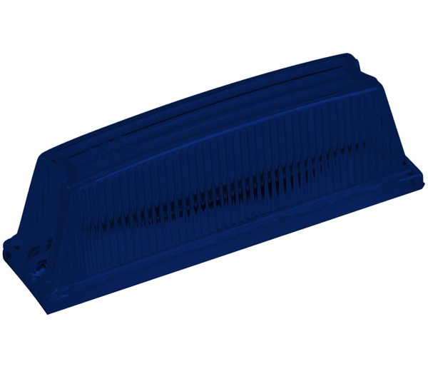 Lente Lanterna Delimitadora Universal Azul Topo Furgão Caminhão