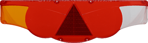 Lente Traseira Com Triangulo Retrorrefletor Lado Esquerdo