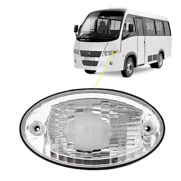Lanterna Dianteira Ônibus Volare E Torino Cristal