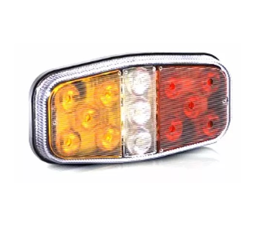 Lanterna Traseira Led Selada Reboque Canoinha 12v