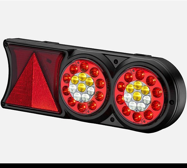 Lanterna Traseira Led Two Mult Conjunto Fixação 24v L/Direito