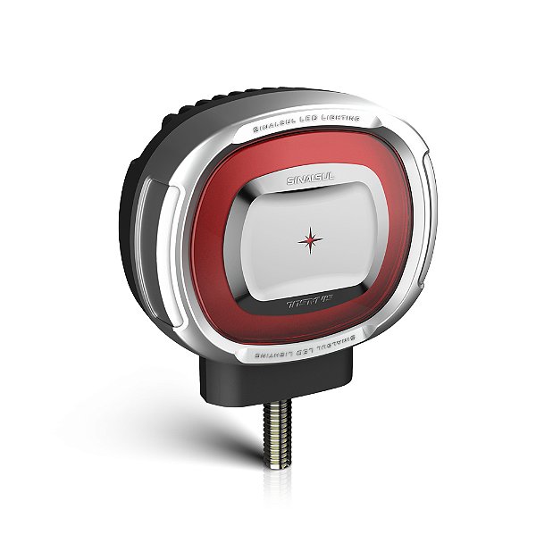 Lanterna Foguinho LED Vermelho para Caminhão 3 Marias Moderno Bivolt 12V e 24V Sinalsul