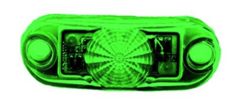 Lanterna Delimitadora Verde Carreta Caminhão Bivolt Led C/fios