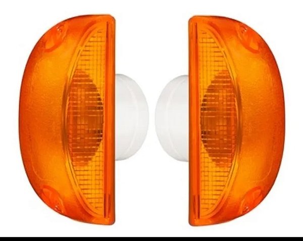 Par Lanterna Direcional Amarela Para-lama Estribo Volvo Vm