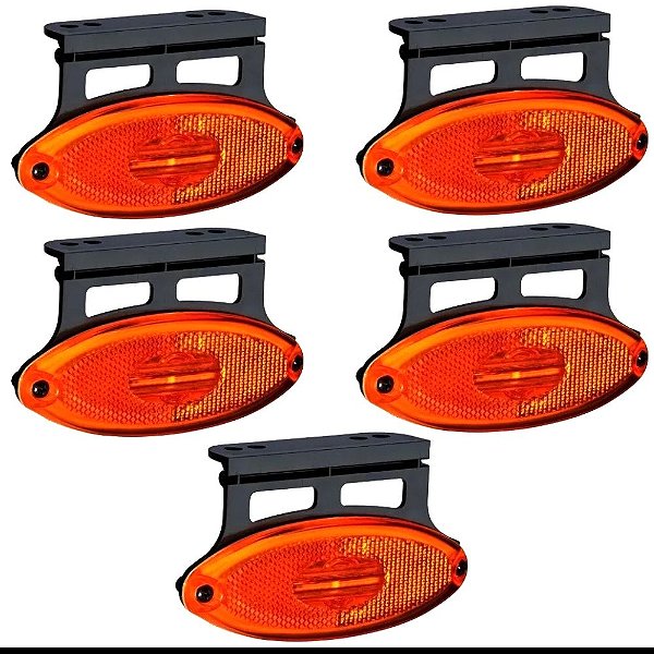 5 Lanternas Elipse C/ Suporte Flexível Led Sinalsul 2043 Bivolt