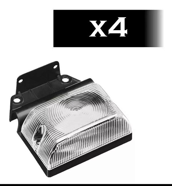 Kit 4 Lanternas Lateral Bau Grande Com Suporte Flexivel