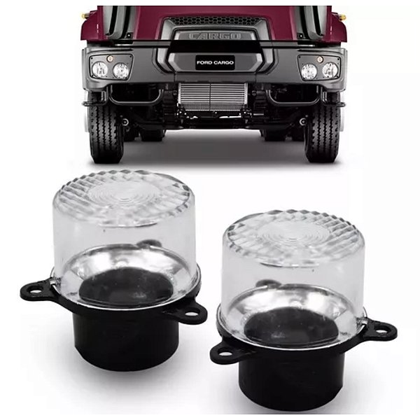 Par Lanterna Dianteira Ford Cargo 2622 2628 3131 Pisca Seta