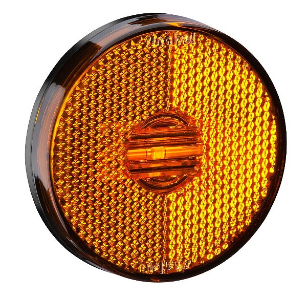Lanterna De Posição LED e Refletor Com Suporte Sinalsul 65MM Amarela