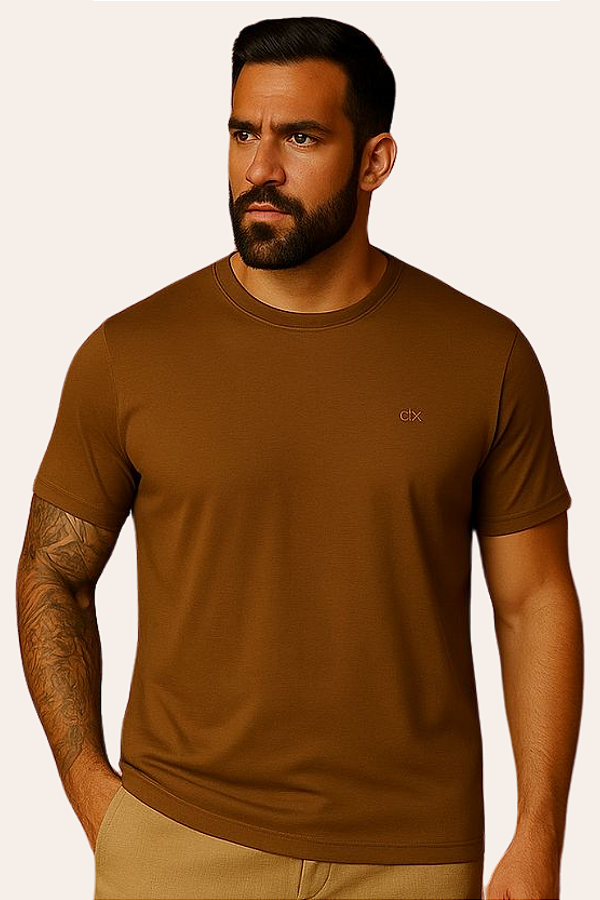 Camiseta Básica em Algodão Pima