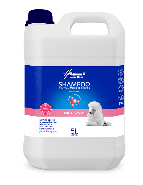 Shampoo Neutralizador De Odores Pet Happy Nose - 5L