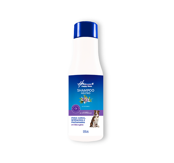 Shampoo Neutro Pet Happy Nose Com Folha De Maracujá - 500Ml