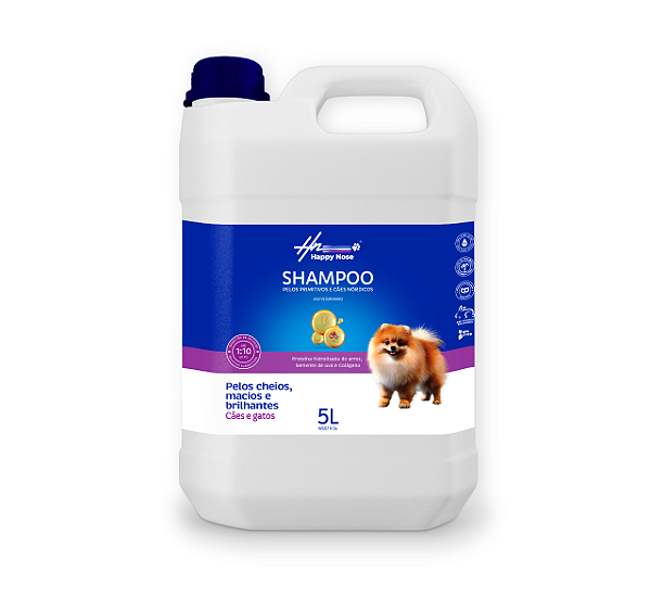 Shampoo Pelos Primitivos De Cães Nórdicos Pet Happy Nose - 5L