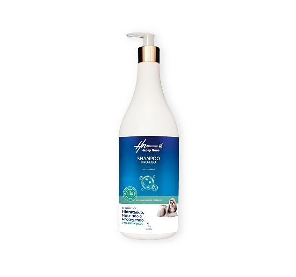 Shampoo Pro Liso Pet Happy Nose Enriquecido Com Colágeno - 1L