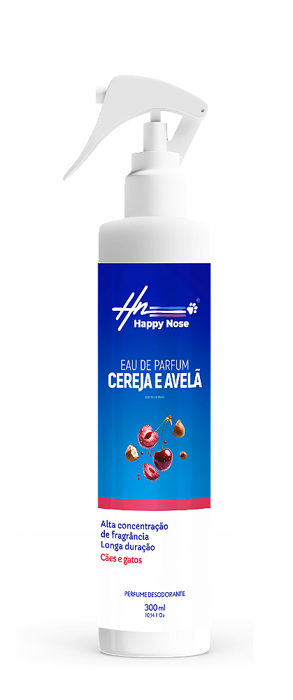 Deo Colônia Pet Happy Nose Cereja e Avelã - 300Ml