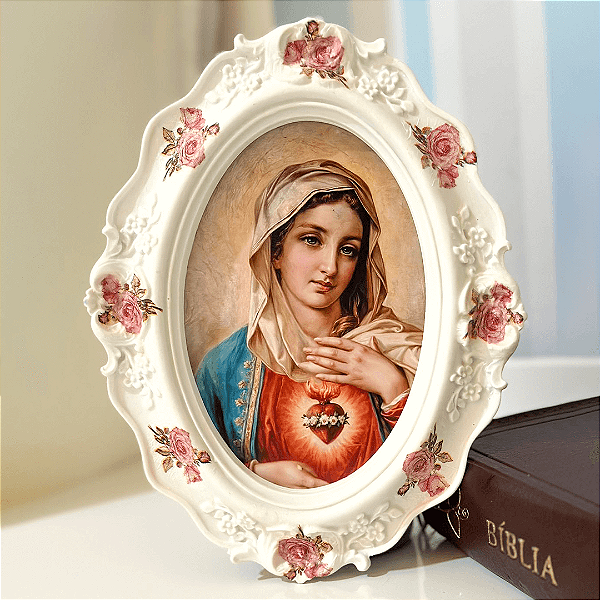 Quadro Imaculado Coração da Virgem Maria | 21x16 cm
