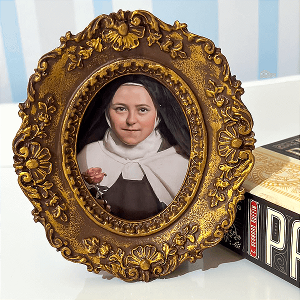 Quadro Santa Teresinha de Lisieux | 15x13 cm | Modelo 2