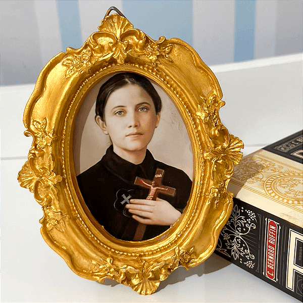 Quadro Santa Gemma Galgani | 14x12 cm