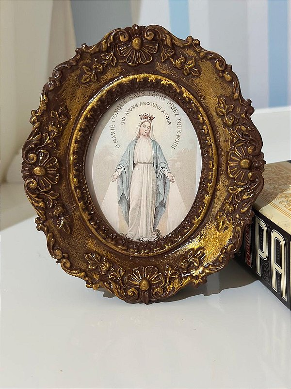 Quadro Nossa Senhora da Medalha Milagrosa 15x13 cm