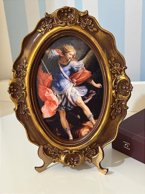 Quadro São Miguel Arcanjo 21x16 cm