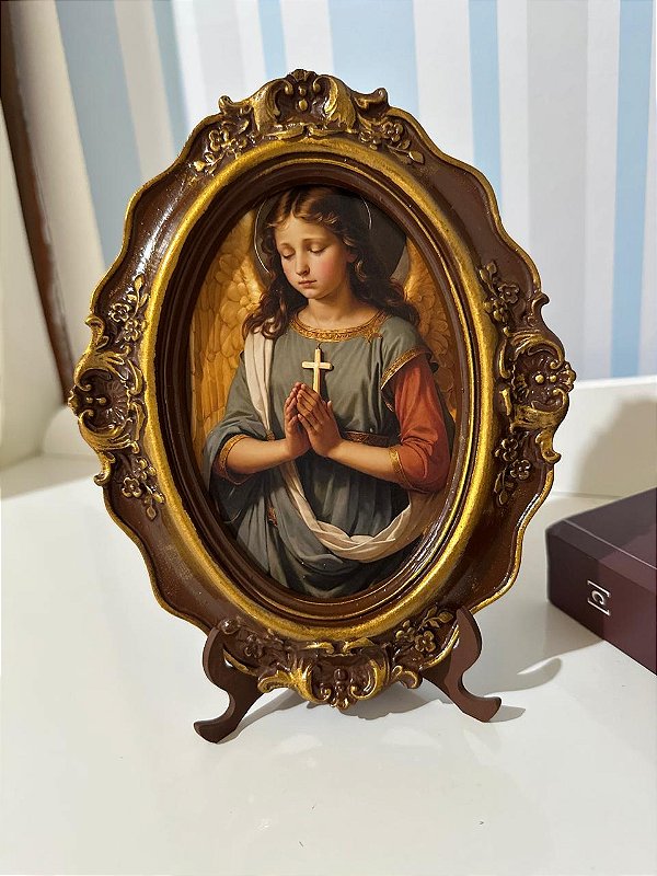 Quadro Anjo da Guarda 21x16 cm - Modelo 1