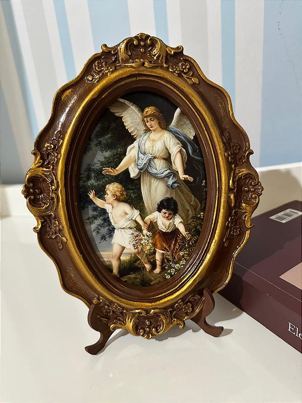 Quadro Anjo da Guarda 21x16 cm - Modelo 2