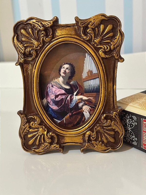 Quadro Santa Cecília | 15x13 cm | Modelo 2
