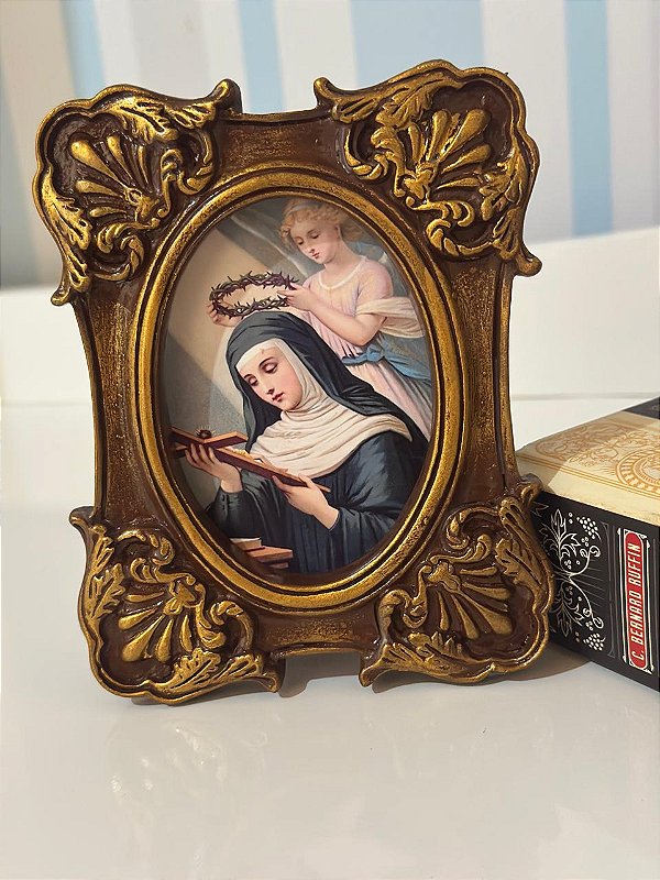 Quadro Santa Rita de Cássia | 15x13cm | Modelo 2