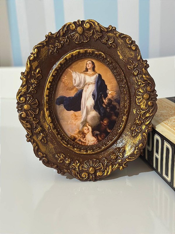 Quadro Assunção da Virgem Maria | 15x13cm
