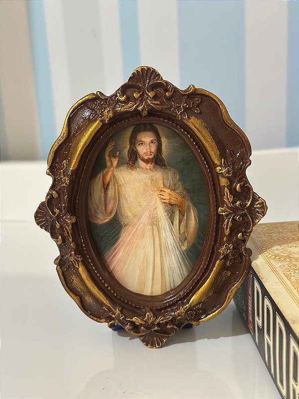 Quadro Jesus Misericordioso - 14x12 cm