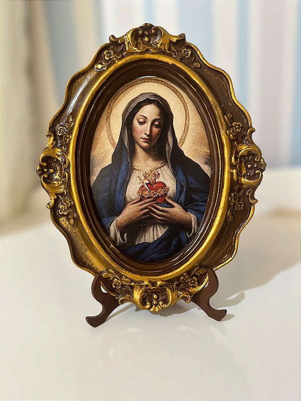Quadro Sagrado Coração de Maria | 21x16 cm