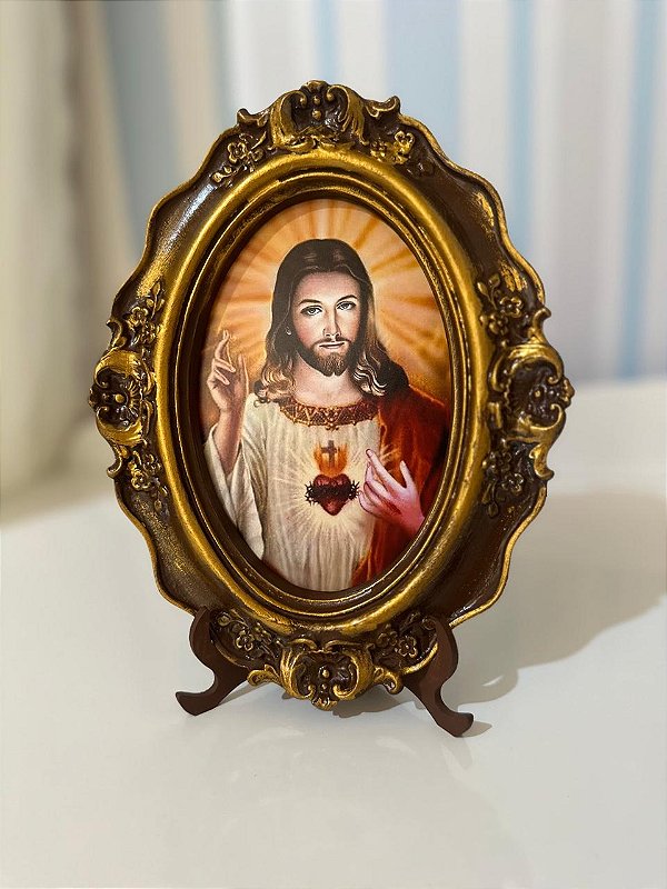 Quadro Sagrado Coração de Jesus | 21x16 cm