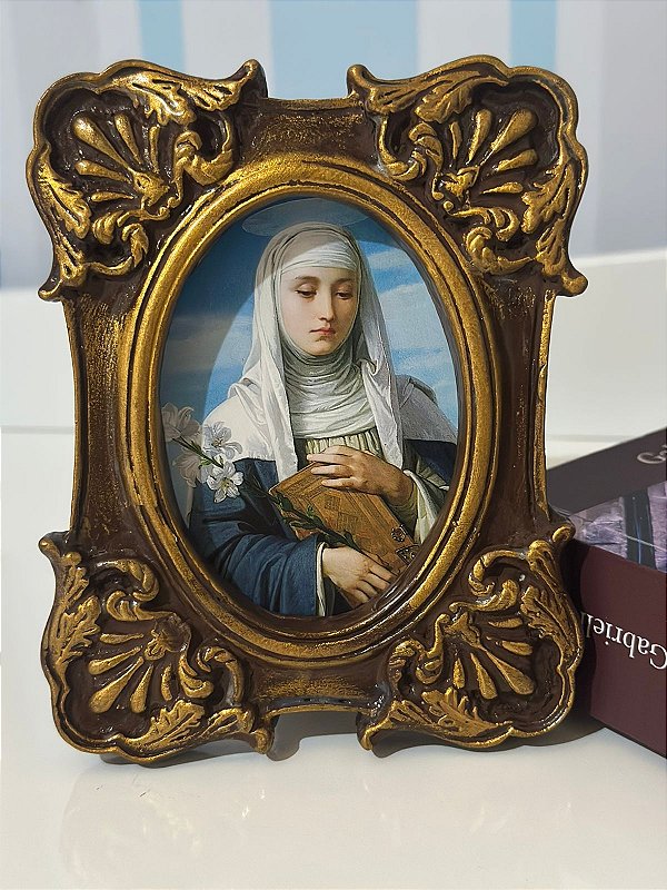 Quadro Santa Catarina de Sena | 15x13 cm