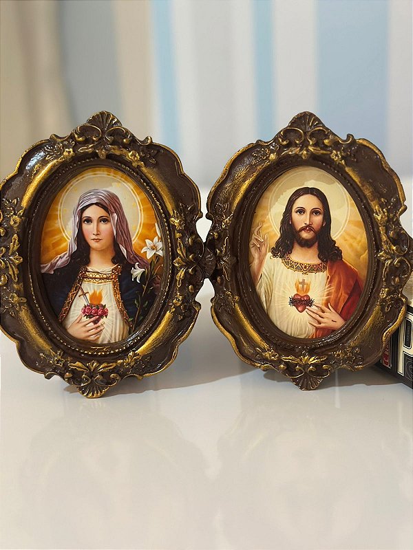 Conjunto Sagrados Corações | 14x12 cm