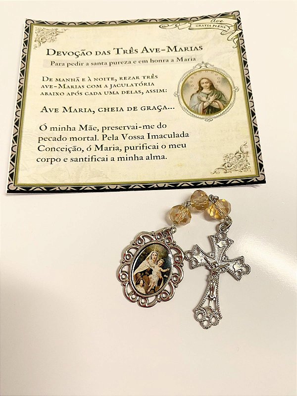 Mini Terço das Três Ave Marias