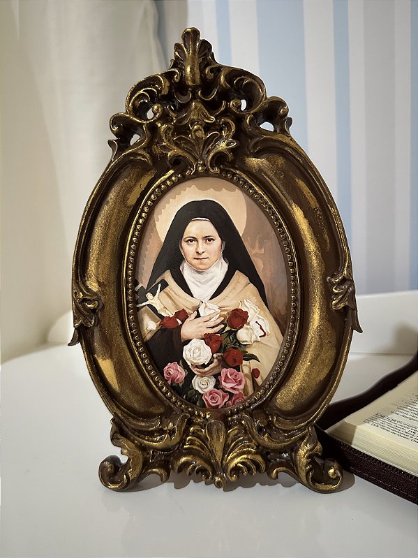 Quadro Vintage Santa Teresinha | 23x16