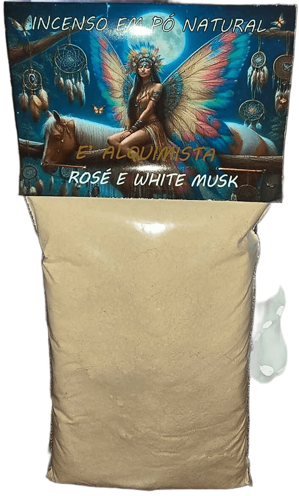 Incenso em Pó Natural - Rosas e Almíscar 40g
