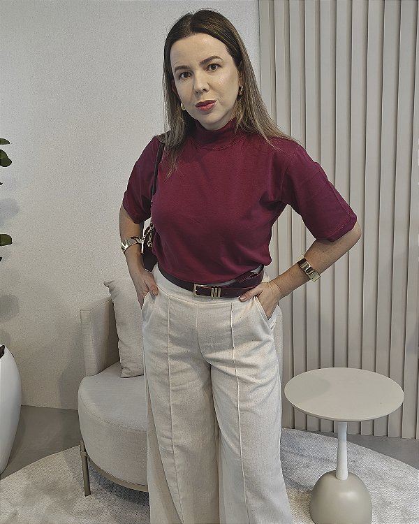 T-Shirt Zara Vinho