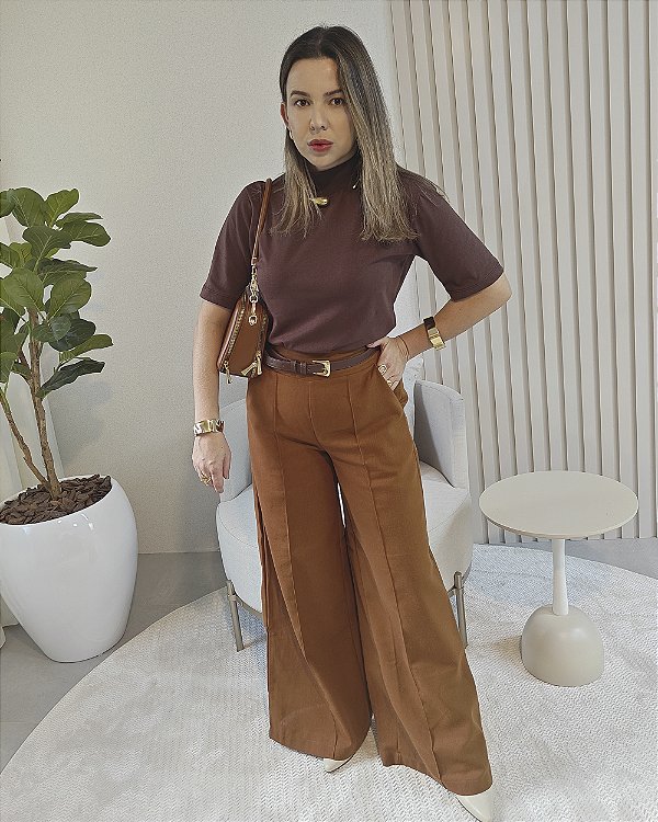 Calça Raisa Marrom P, M e G