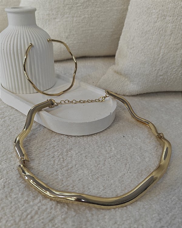 Kit Safira ( Colar e Pulseira)
