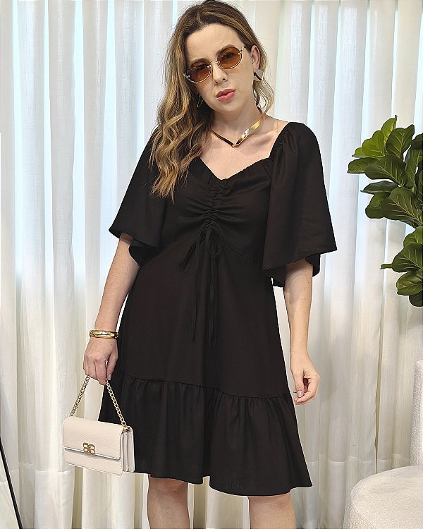 Vestido Flora Preto