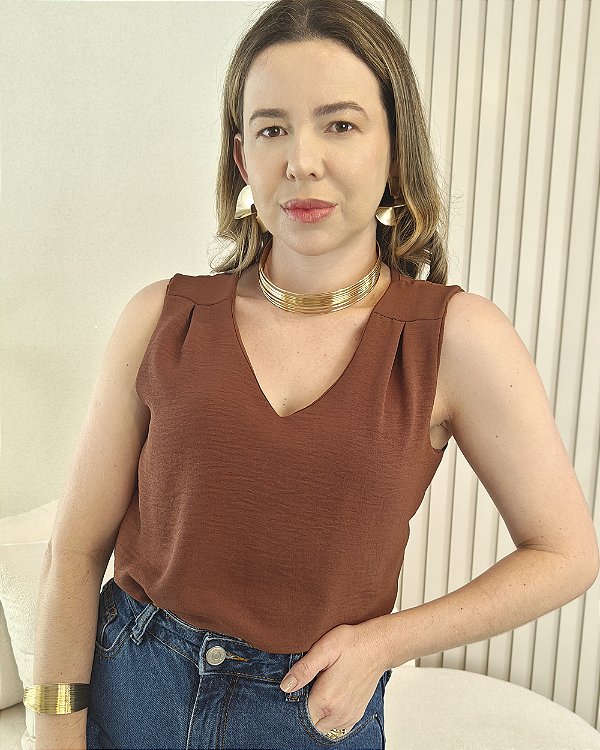 Blusa Roberta Marrom