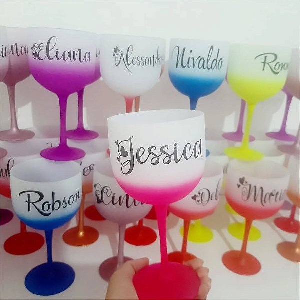 🍸 Taça de Gin Degradê Personalizada 🍸