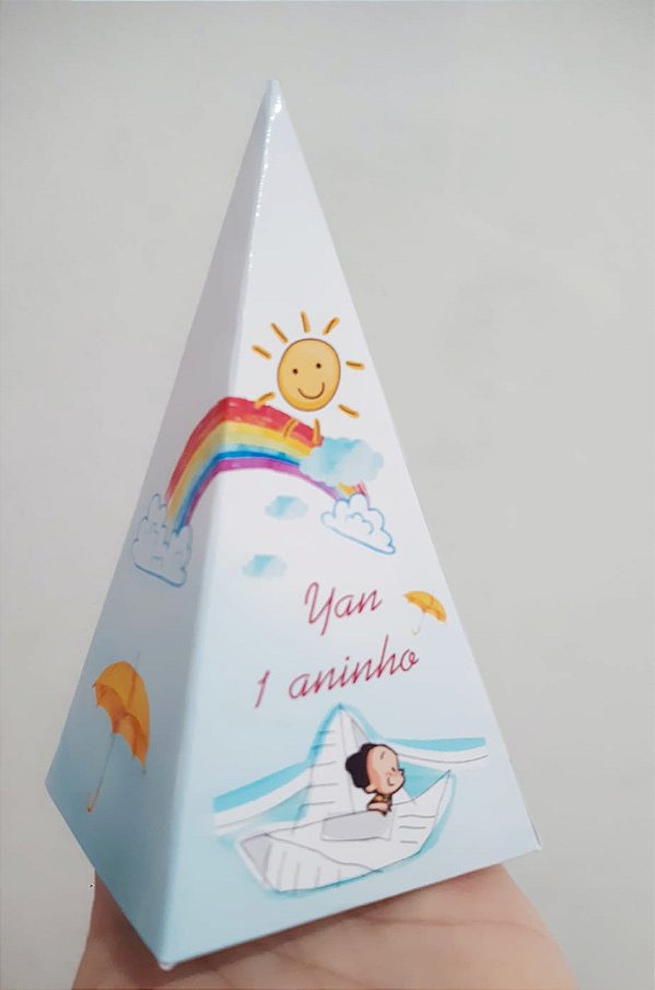 🔺 Pirâmide Personalizada – Lembrancinha Criativa e Cheia de Estilo! 🎁