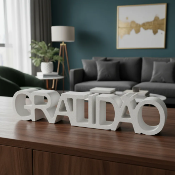 DUPLICADO - Palavra Decorativa Enfeite Mesa - Presente Decoração