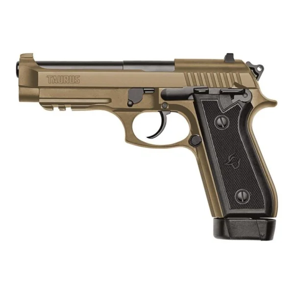 PISTOLA TAURUS PT 59 S CALIBRE .380 ACP ACABAMENTO CERAKOTE FDE