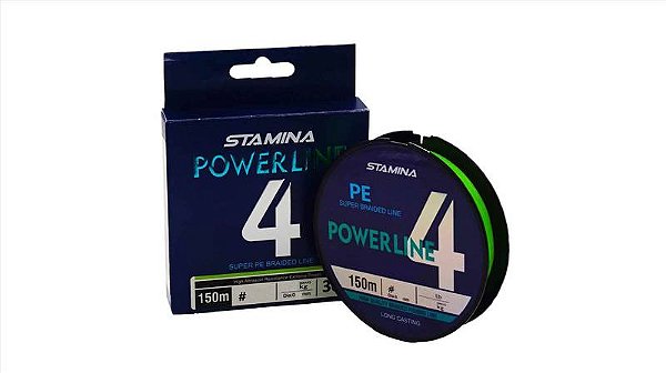 Linha Multifilamento Powerline  0.18mm Verde 4x  (150mts)