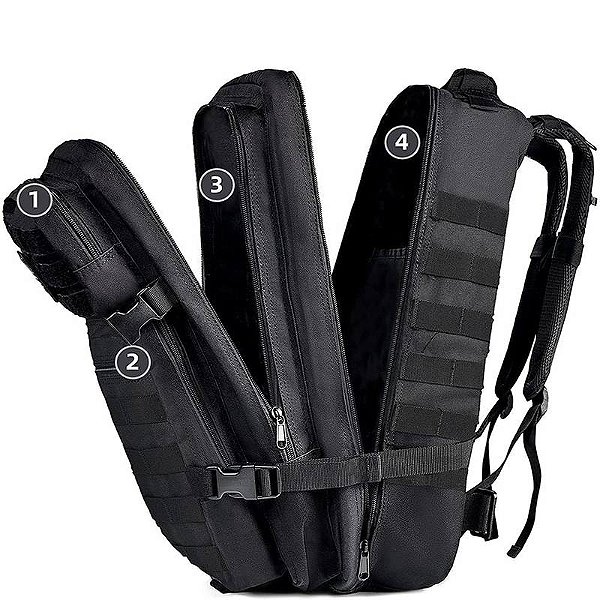 Mochila Tática Multifuncional A01 30 litros