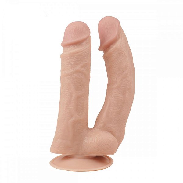 Prótese Dupla com Ventosa e Escroto