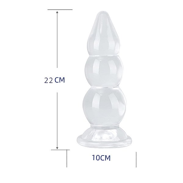 Plug Anal Escalonado em Silicone 22X10CM